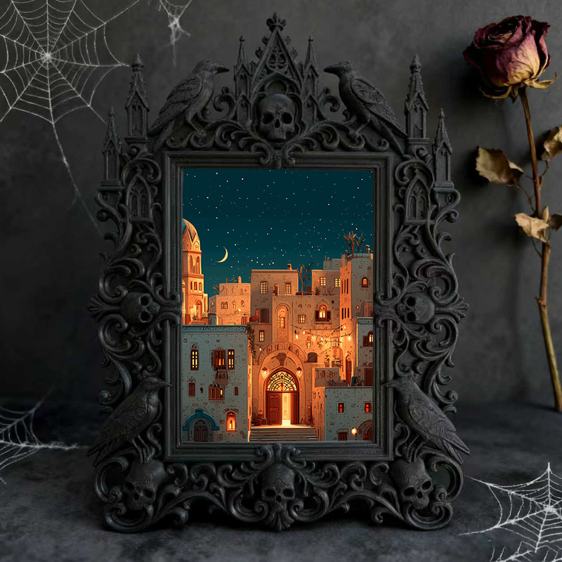 Bestselling-hit Gothic Dark Frame | Werewolf Campfire Decor, Rustic