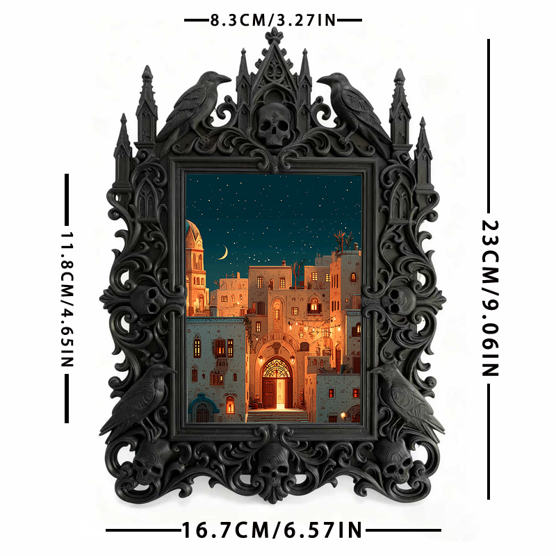 Bestselling-hit Gothic Dark Frame | Werewolf Campfire Decor, Rustic