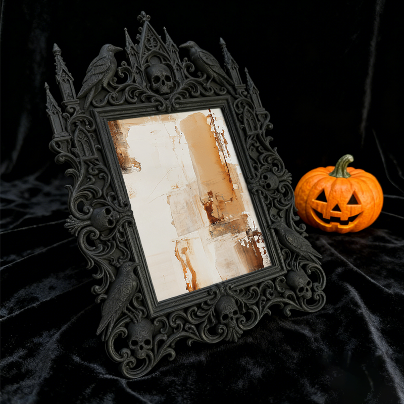 Must-own Gothic Dark Frame | Gothic Elopement Photo Prop, Slim