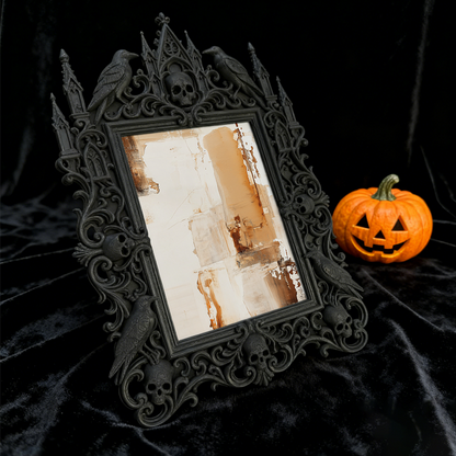 Must-own Gothic Dark Frame | Gothic Elopement Photo Prop, Slim