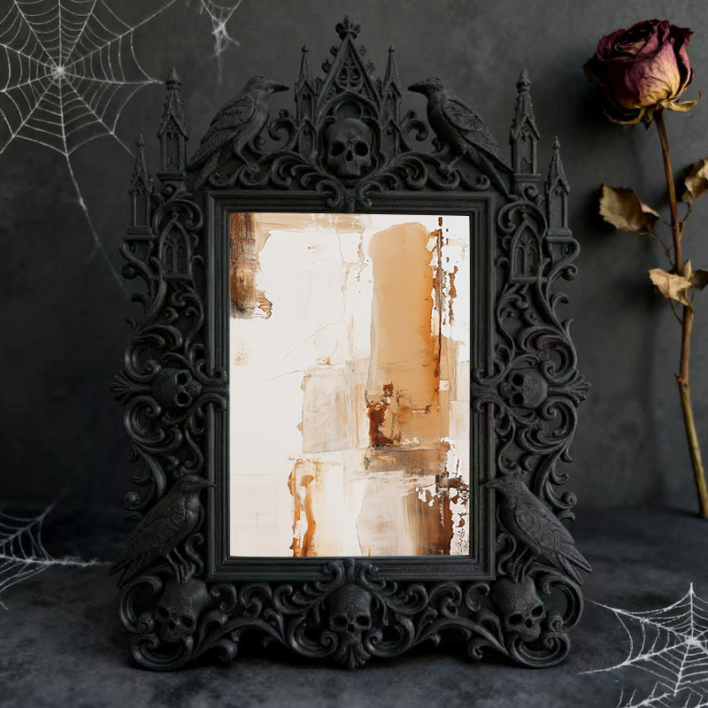Must-own Gothic Dark Frame | Gothic Elopement Photo Prop, Slim