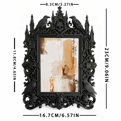 Must-own Gothic Dark Frame | Gothic Elopement Photo Prop, Slim