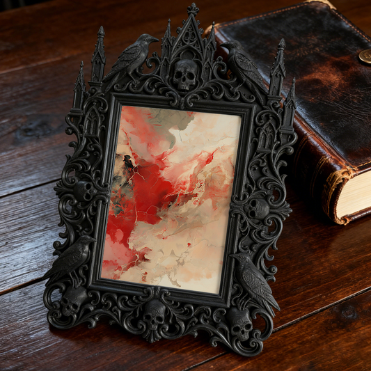 Limited-stock Gothic Dark Frame | Occult Astrology Shop Decor, Collectible