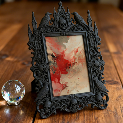 Limited-stock Gothic Dark Frame | Occult Astrology Shop Decor, Collectible