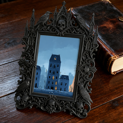 Reel-trending Gothic Dark Frame | Paranormal Meetup Decor, High-gloss
