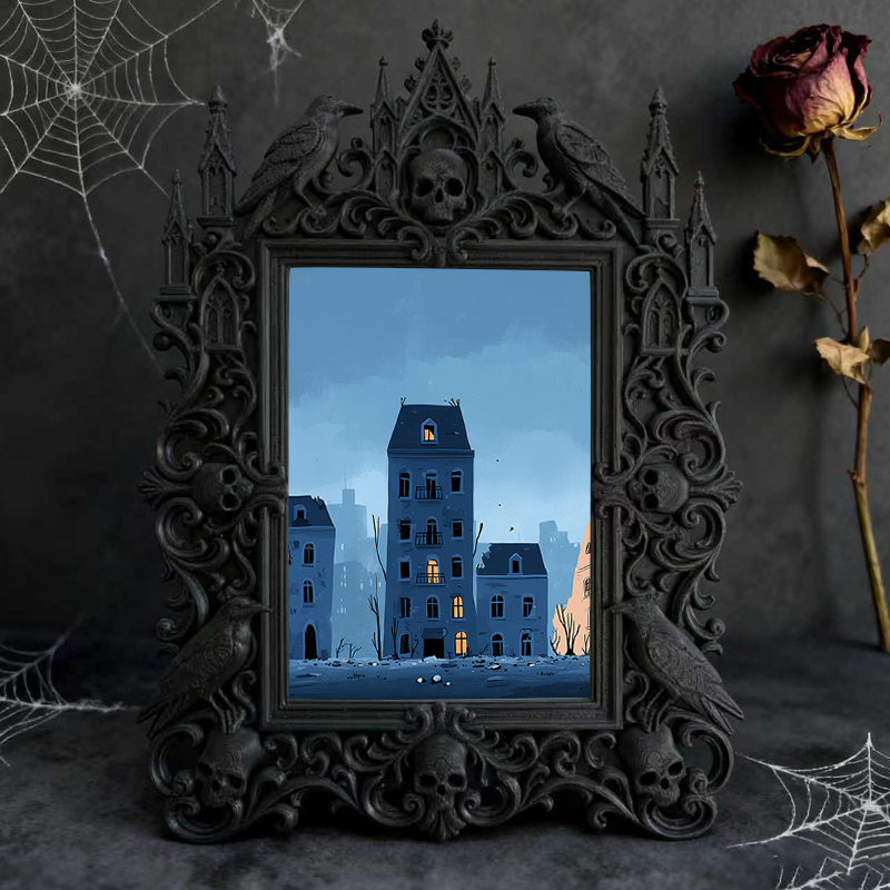 Reel-trending Gothic Dark Frame | Paranormal Meetup Decor, High-gloss