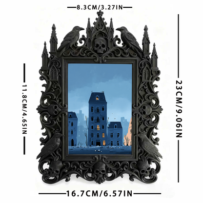 Reel-trending Gothic Dark Frame | Paranormal Meetup Decor, High-gloss
