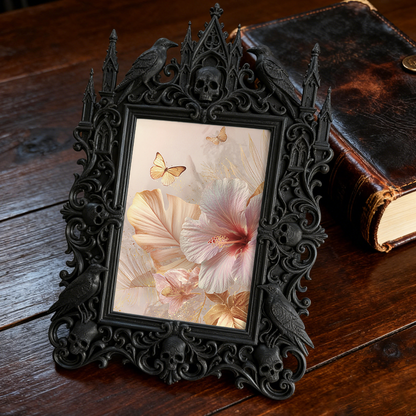 Edgy-cool Gothic Dark Frame | Dark Poetry Slam Decor, Minimalist