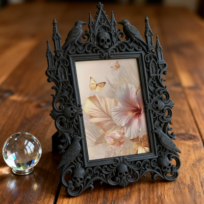 Edgy-cool Gothic Dark Frame | Dark Poetry Slam Decor, Minimalist