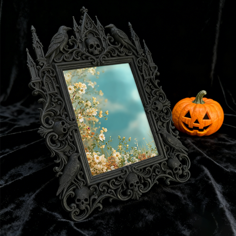 Viral-favorite Gothic Dark Frame | Gothic Attic Library Decor, Plastic