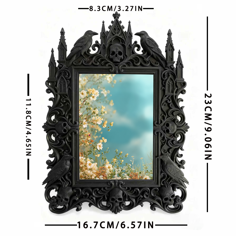 Viral-favorite Gothic Dark Frame | Gothic Attic Library Decor, Plastic