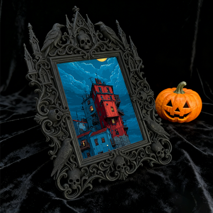 Insta-popular Gothic Dark Frame | Vampire Bedroom Decor, Lightweight