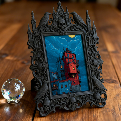 Insta-popular Gothic Dark Frame | Vampire Bedroom Decor, Lightweight