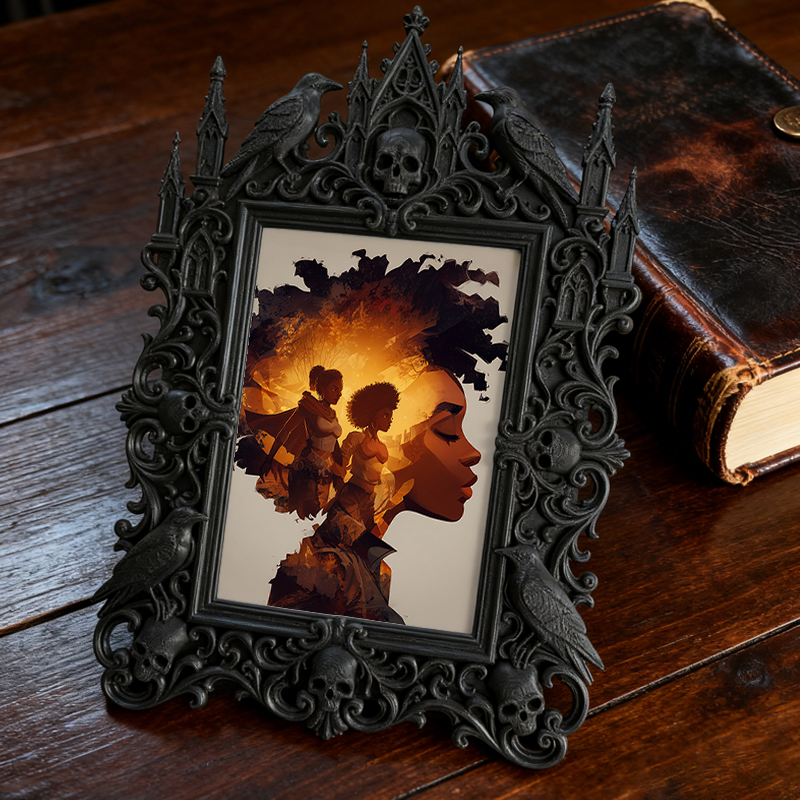 Bestselling-essential Gothic Dark Frame | Gothic Basement Decor, Scratch-resistant