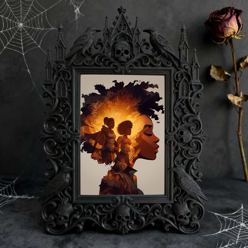 Bestselling-essential Gothic Dark Frame | Gothic Basement Decor, Scratch-resistant