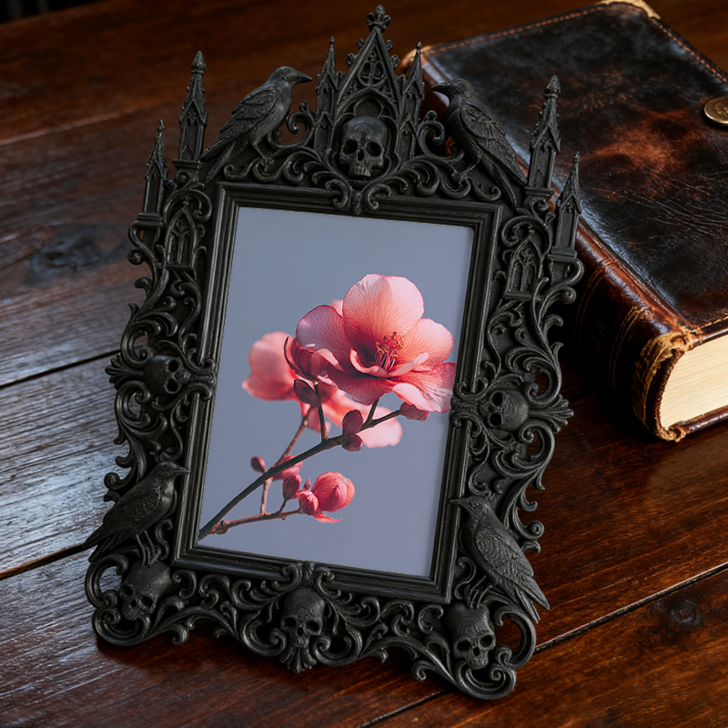 5-star-hit Gothic Dark Frame | Occult Home Altar Decor, Collectible