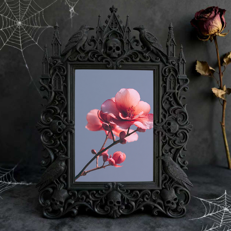 5-star-hit Gothic Dark Frame | Occult Home Altar Decor, Collectible
