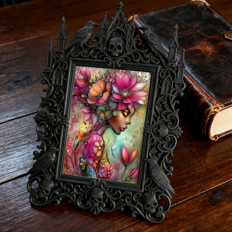 Exclusive-stock Gothic Dark Frame | Gothic Rooftop Decor, Rustic