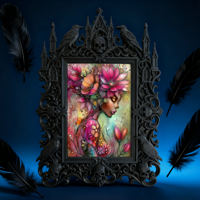 Exclusive-stock Gothic Dark Frame | Gothic Rooftop Decor, Rustic