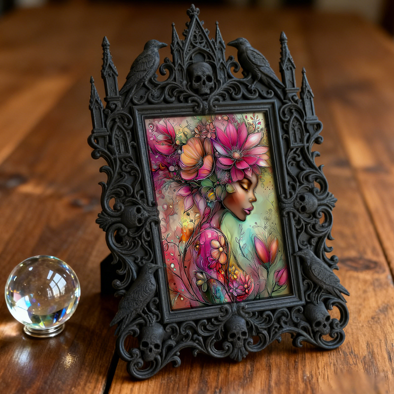 Exclusive-stock Gothic Dark Frame | Gothic Rooftop Decor, Rustic
