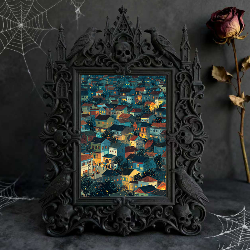 Rare-find Gothic Dark Frame | Gothic Kids’ Room Decor, High-gloss