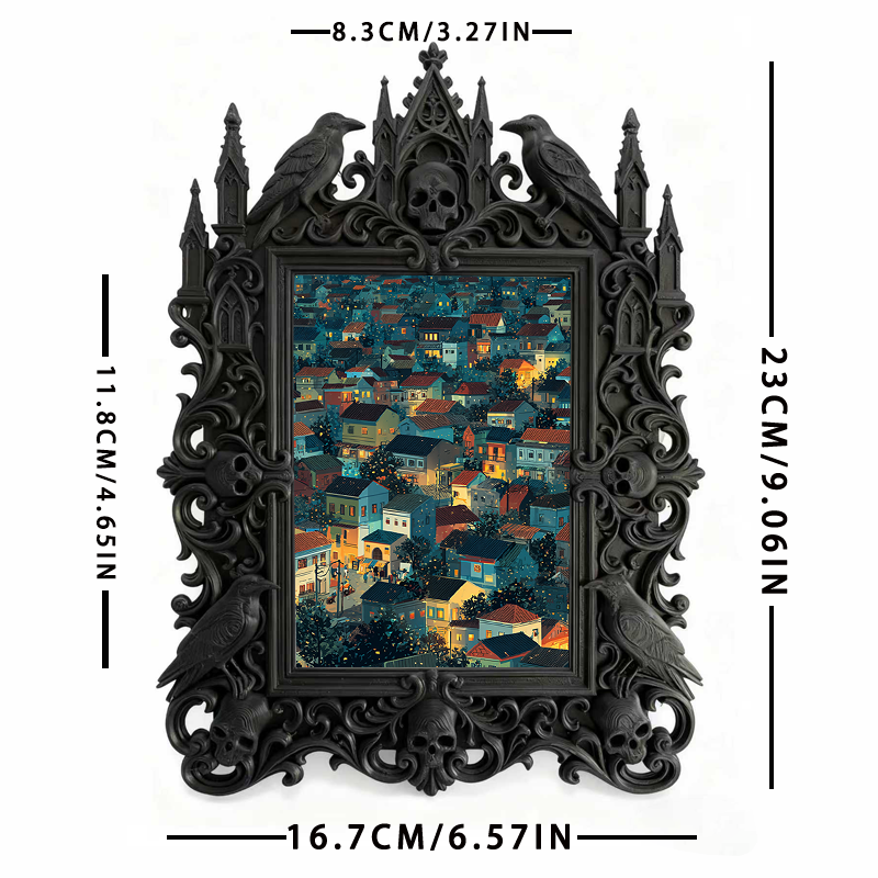 Rare-find Gothic Dark Frame | Gothic Kids’ Room Decor, High-gloss