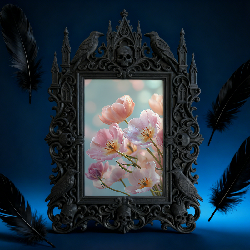Customer-approved Gothic Dark Frame | Dark Academia Bookcase Decor, Practical