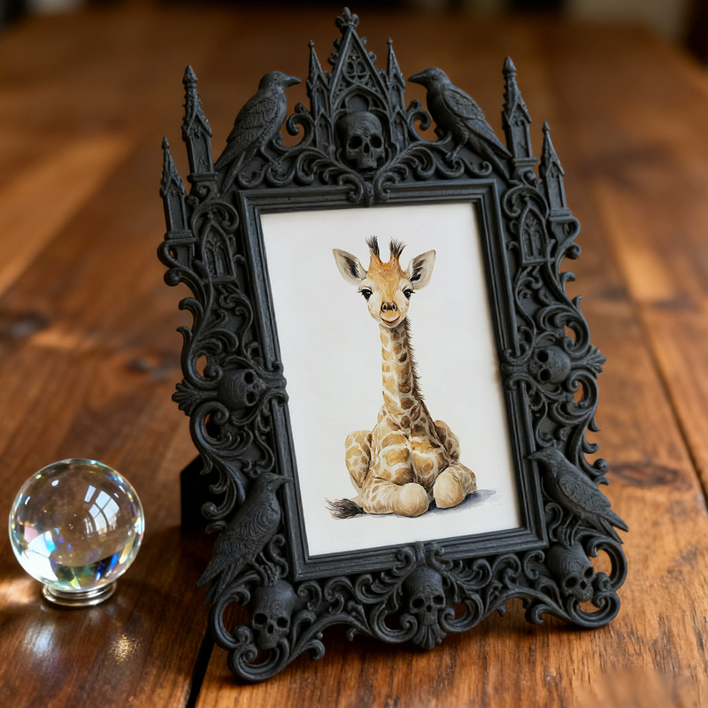 Luxe-dark-chic Gothic Dark Frame | Vampire LARP Bedroom Decor, Artistic