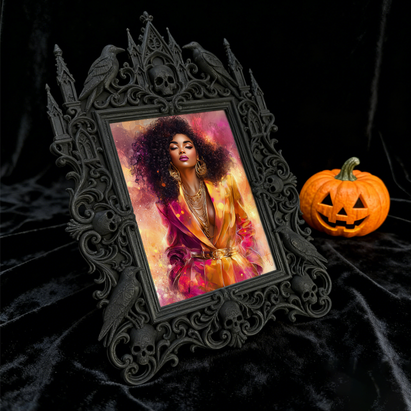 One-of-a-kind-gem Gothic Dark Frame | Gothic Garage Decor, Wear-resistant