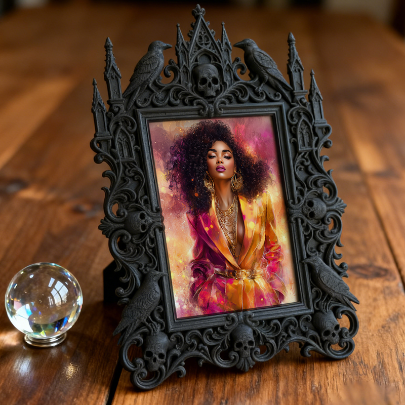 One-of-a-kind-gem Gothic Dark Frame | Gothic Garage Decor, Wear-resistant