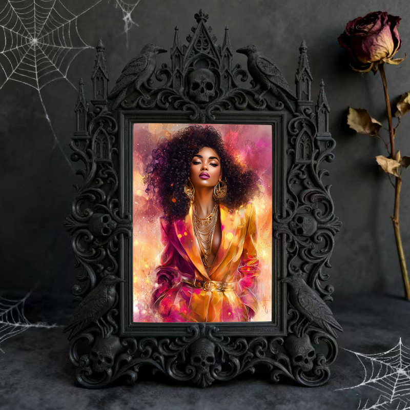 One-of-a-kind-gem Gothic Dark Frame | Gothic Garage Decor, Wear-resistant
