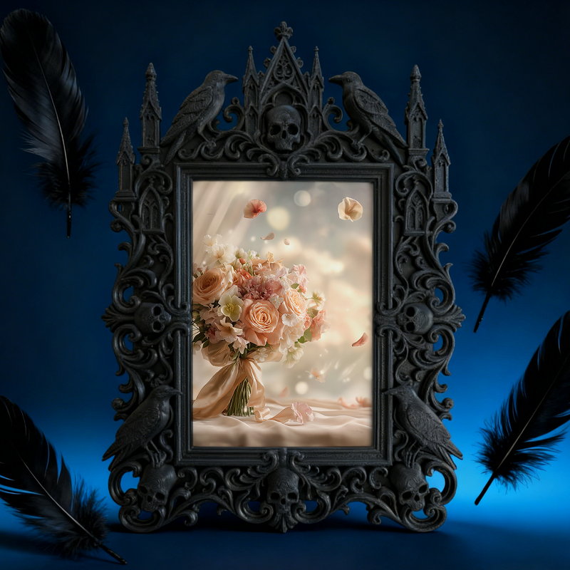 TikTok-famous Gothic Dark Frame | Gothic Front Porch Decor, Lightweight