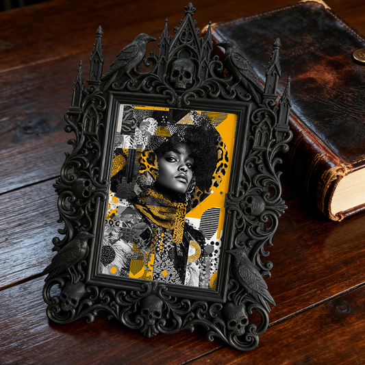 Insta-viral Gothic Dark Frame | Gothic Pet Memorial Decor, Sturdy