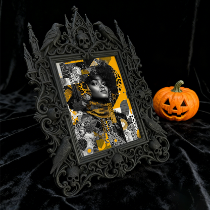 Insta-viral Gothic Dark Frame | Gothic Pet Memorial Decor, Sturdy