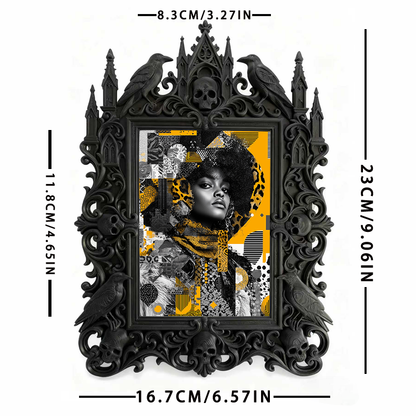 Insta-viral Gothic Dark Frame | Gothic Pet Memorial Decor, Sturdy