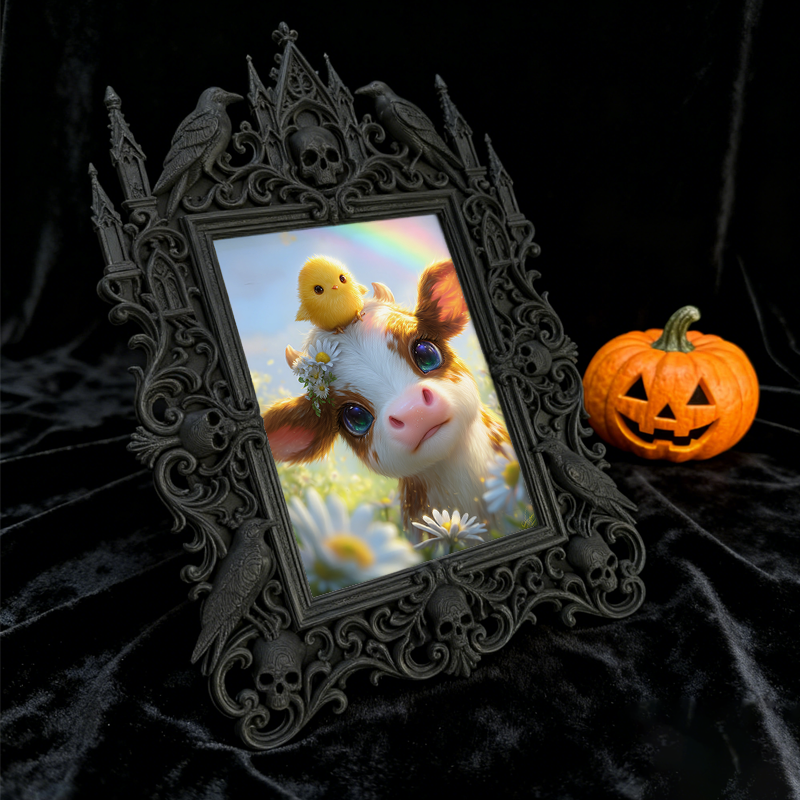 High-demand-gem Gothic Dark Frame | Witchy Moon Ritual Decor, Creative