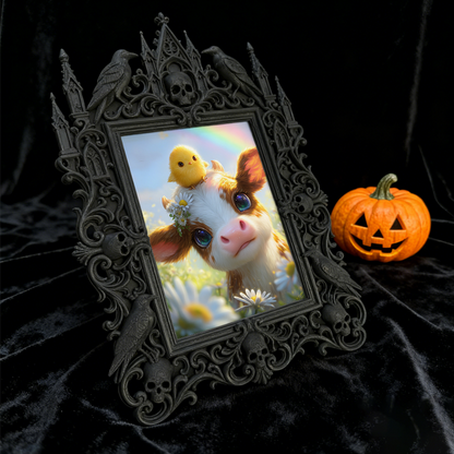 High-demand-gem Gothic Dark Frame | Witchy Moon Ritual Decor, Creative