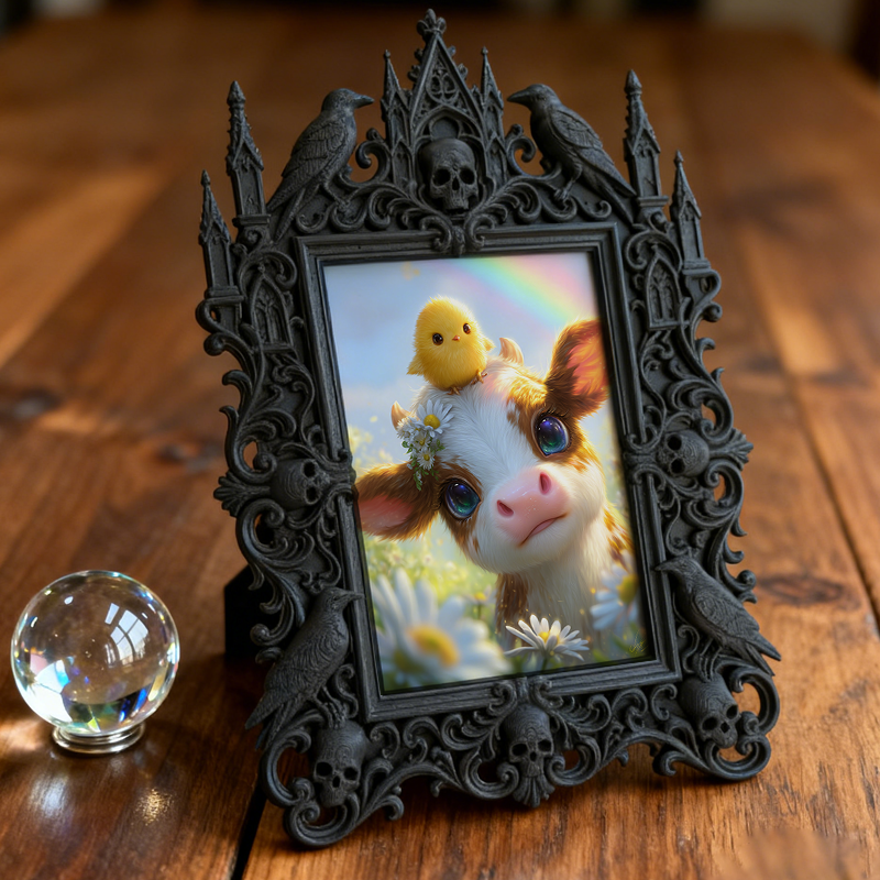 High-demand-gem Gothic Dark Frame | Witchy Moon Ritual Decor, Creative