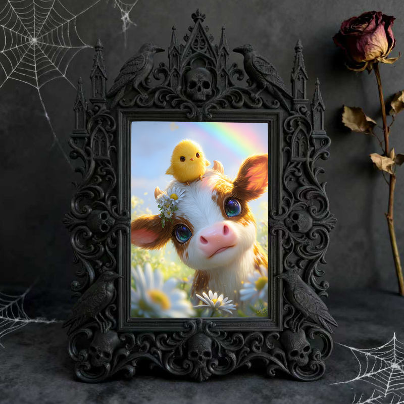 High-demand-gem Gothic Dark Frame | Witchy Moon Ritual Decor, Creative
