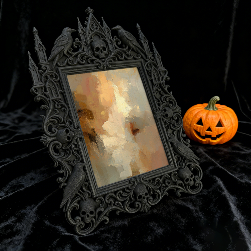 Insta-trending Gothic Dark Frame | Dark Academia Script Writing Nook Decor, Lightweight