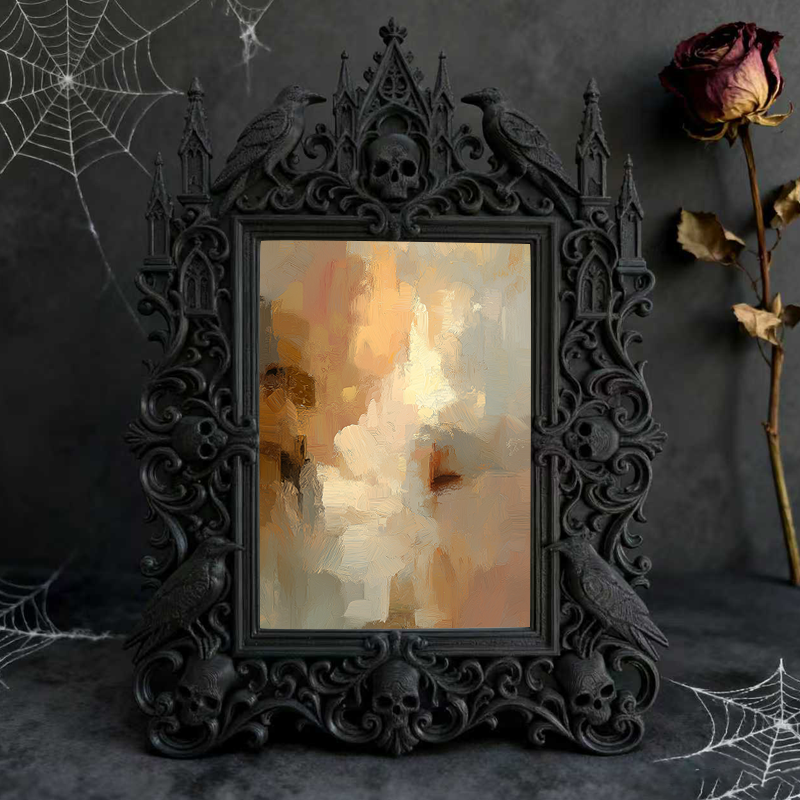Insta-trending Gothic Dark Frame | Dark Academia Script Writing Nook Decor, Lightweight