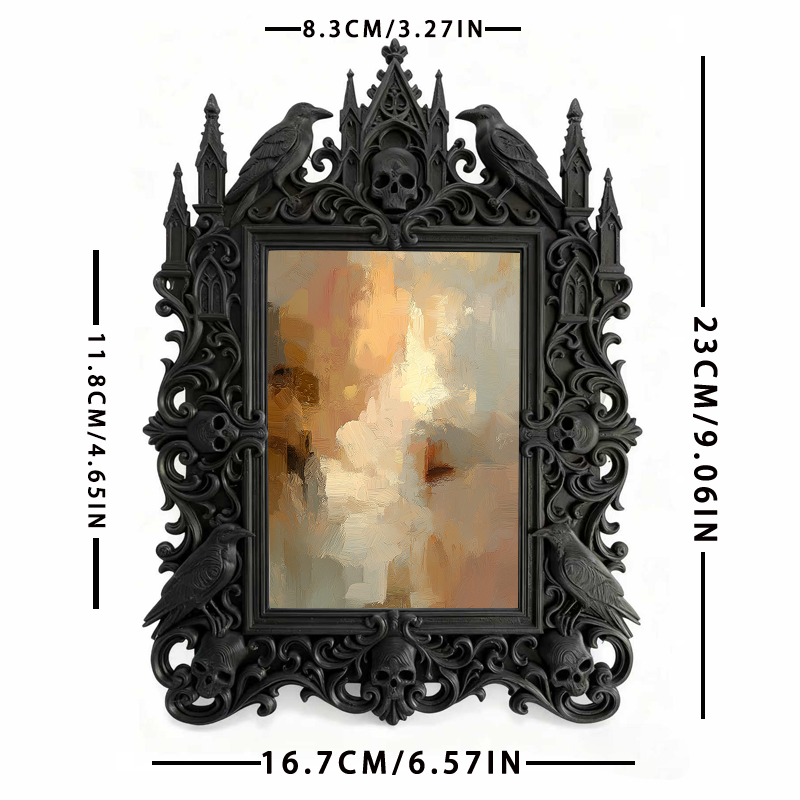 Insta-trending Gothic Dark Frame | Dark Academia Script Writing Nook Decor, Lightweight