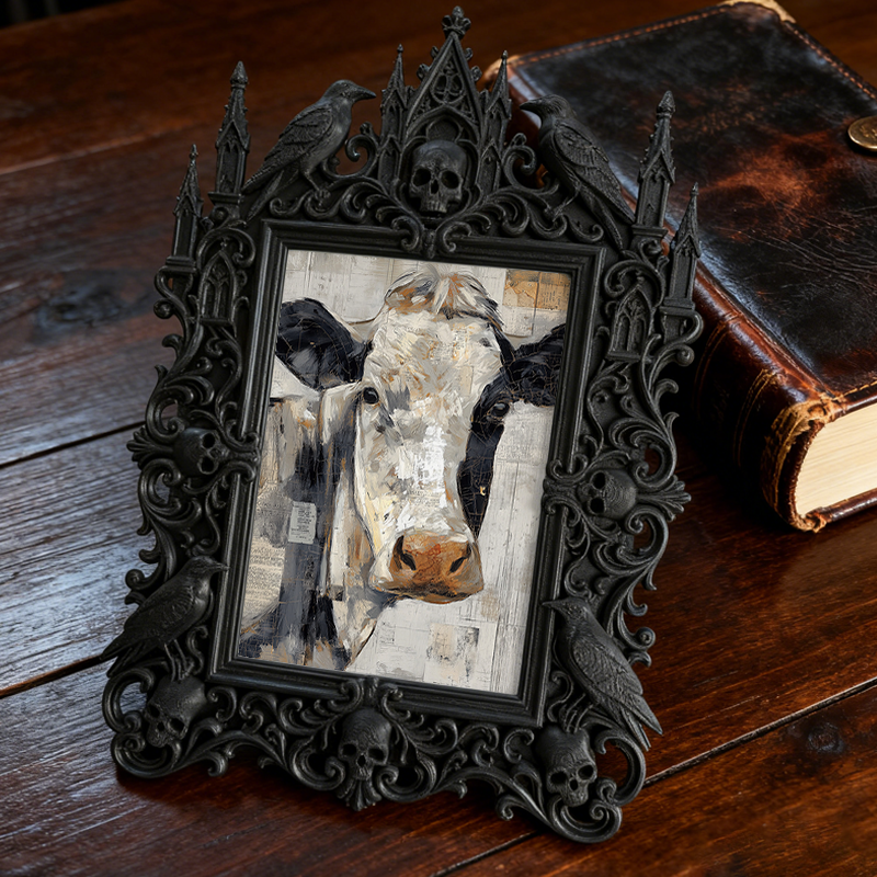 Highly-coveted Gothic Dark Frame | Punk Rock Vintage Hat Shop Decor, Eco-friendly