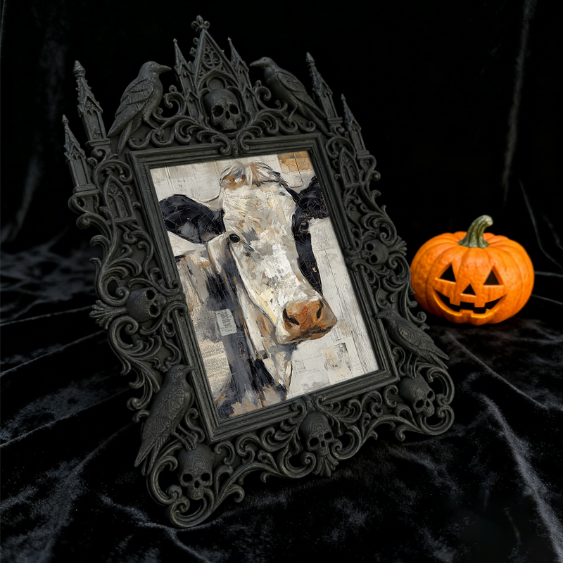 Highly-coveted Gothic Dark Frame | Punk Rock Vintage Hat Shop Decor, Eco-friendly