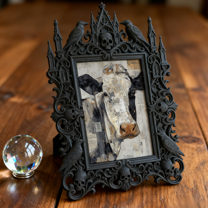 Highly-coveted Gothic Dark Frame | Punk Rock Vintage Hat Shop Decor, Eco-friendly