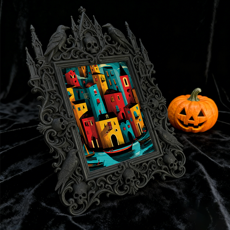 Must-grab Gothic Dark Frame | Gothic Themed Flea Market Booth Decor, Portable