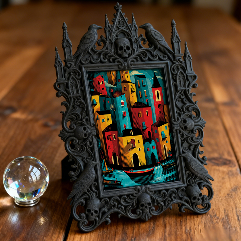 Must-grab Gothic Dark Frame | Gothic Themed Flea Market Booth Decor, Portable