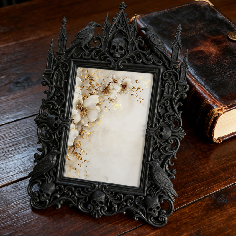 5-star-rated Gothic Dark Frame | Occult Crystal Ball Shop Decor, Collectible