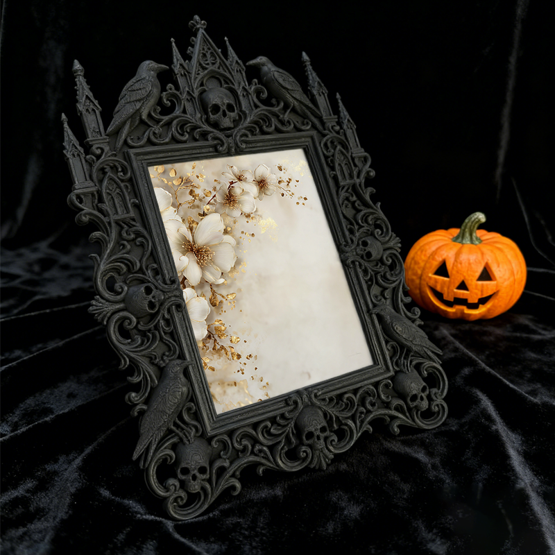 5-star-rated Gothic Dark Frame | Occult Crystal Ball Shop Decor, Collectible