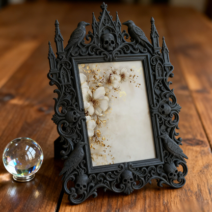 5-star-rated Gothic Dark Frame | Occult Crystal Ball Shop Decor, Collectible